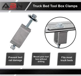 img 1 attached to 🔧 ABN Flush Mount Truck Bed Tool Box Clamps - 1 Pack Truck Toolbox Mounting Hardware Clamps Pickup Tool Box Mounting Kit