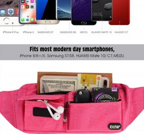img 2 attached to Versatile EOTW Fanny Pack For Running, Hiking And Traveling - Lightweight Waist Bag With 4 Pockets For Men And Women - Convenient Phone Carry