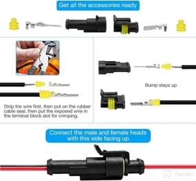 img 1 attached to 🔌 Cnaodun 724Pcs Waterproof Automotive Electrical Connectors - Complete Kit with Male and Female Plugs - 1/2/3/4/5/6 Pin Terminals for Automotive Wiring