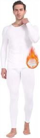 img 4 attached to Subuteay Thermal Underwear For Men Open Fly Design Long Johns Fleece Lined Base Layer Top & Bottoms