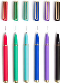 img 2 attached to U Brands Soft Touch Catalina Felt Tip Pens, Assorted Ink Colors, 0.7Mm Point Size, Pack Of 6 (4374E06-24)