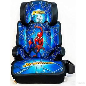 img 4 attached to 🚗 Spider-Man Blue Web KidsEmbrace High Back Booster Car Seat with Marvel Theme