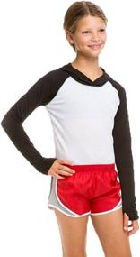 img 1 attached to 👧 Soffe Girls Shorty Silver Medium Girls' Clothing: Active and Stylish Apparel