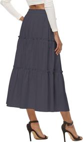 img 3 attached to LNX Womens Waisted Skirts Drawstring Women's Clothing and Skirts