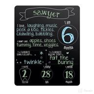 👶 pearhead monthly baby milestone chalkboard | gender-neutral baby photo prop board логотип