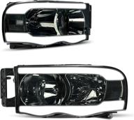 🚗 autosaver88 led tube headlights assembly - dodge ram 1500/2500/3500 headlamp replacement логотип