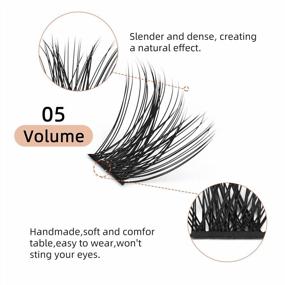 img 2 attached to 72 Pcs Lash Clusters DIY Eyelash Extension D Curl Mix 8-16mm: Reusable, Professional Volume Style D 8-16 Lashes