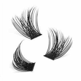 img 3 attached to 72 Pcs Lash Clusters DIY Eyelash Extension D Curl Mix 8-16mm: Reusable, Professional Volume Style D 8-16 Lashes