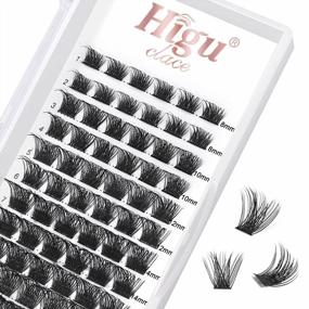 img 4 attached to 72 Pcs Lash Clusters DIY Eyelash Extension D Curl Mix 8-16mm: Reusable, Professional Volume Style D 8-16 Lashes