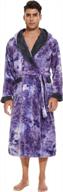 stay cozy and comfortable in ccko men's hooded robe - warm and soft plush bathrobe with pockets for all sizes m-4xl logo