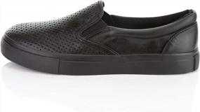 img 1 attached to Comfortable And Stylish Slip-On Platform Sneakers With Thick Soles For Everyday Wear