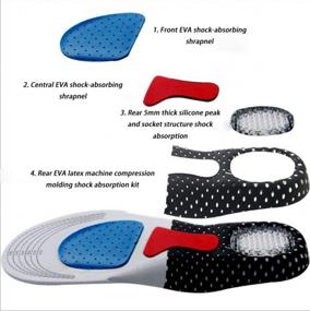 img 4 attached to Say Goodbye To Heel, Knee, And Back Pain With Orthopedic Insoles: Full-Length Insoles For Plantar Fasciitis And More (S 25.5Cm)