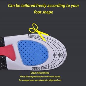 img 3 attached to Say Goodbye To Heel, Knee, And Back Pain With Orthopedic Insoles: Full-Length Insoles For Plantar Fasciitis And More (S 25.5Cm)