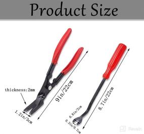 img 3 attached to Ruibapa 2PCS Red Clip Pliers Fastener Removal Tool Set Auto Trim Removal Tool Pry Tool For Removing Auto Door Panel And Instrument Panel P-022
