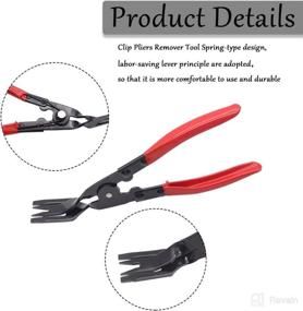 img 2 attached to Ruibapa 2PCS Red Clip Pliers Fastener Removal Tool Set Auto Trim Removal Tool Pry Tool For Removing Auto Door Panel And Instrument Panel P-022