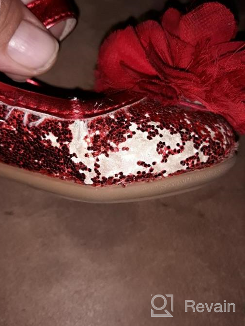 img 1 attached to 👠 Doll Maker Girls' Glitter Flat Shoes FBA173056D Size 6 - Flats review by Adam Hutchinson