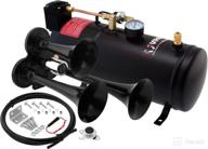 vixen horns train horn kit for trucks/car/semi - complete onboard system with 150psi air compressor, 1 gallon tank, and 3 trumpets - super loud db - fits pickup/jeep/rv/suv 12v vxo8210/3311b логотип