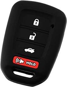 img 1 attached to For 14-19 Honda CR-V HR-V Accord Civic Rubber Keyless Entry Remote Key Fob Skin Cover Protector 4Btn