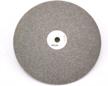 high precision diamond disc for glass and jewelry polishing - 8 inch grit 60 lapidary wheel with metal backing and high density coating logo