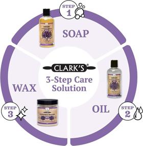 img 2 attached to 🔪 CLARK's Cutting Board Oil and Wax Kit - Enhanced Care Set with Mineral Oil and Finishing Wax (12oz and 6oz), Applicator, Scrub Brush & Buffing Pad - Lavender and Rosemary Extract Infused