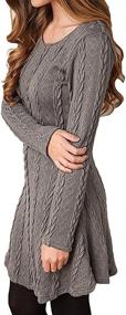 img 2 attached to Womens Crewneck Sleeve Knitted Sweater: Discover Fashionable Women's Clothing at Dresses