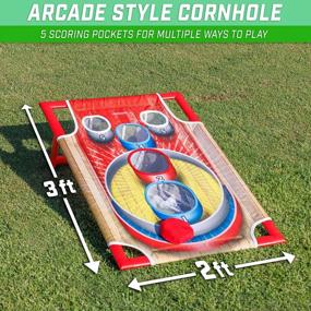img 3 attached to Shop The GoSports Cornhole Bean Bag Toss Set - Complete With 1 Target, 8 Bean Bags, And A Durable Carrying Case!