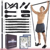 portable full body workout bar with resistance bands - innocedar home gym kit for men and women, adjustable pilates system for muscle & fitness, safe exercise weight set and home exercise equipment logo