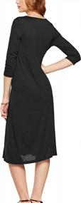 img 3 attached to Stylish And Comfortable: Atika Women'S 3/4 Sleeve Swing Dress For Summer