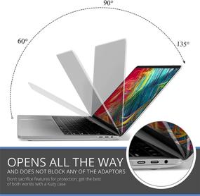 img 1 attached to Защитите свои инвестиции: 13-дюймовый корпус Kuzy Clear для MacBook Pro с полной вентиляцией для выпусков 2021–2016 гг.
