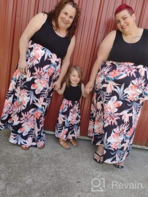img 1 attached to Stylish Casual Floral Maxi Dress: Mommy 🌸 and Me Matching Outfits for a Fashionable Summer review by Vanessa Johnson