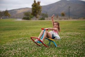 img 2 attached to Safe Home Playground Backyard Equipment For Kids: Rocking Horse Rocker Chair Seesaw Teeter Totter