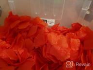 img 1 attached to Red Silk Rose Petals Wedding Favors - 1000 Pieces For Parties And Events review by Colleen Wilson