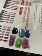 img 1 attached to 6Pcs 9D Cat Eye Gel Nail Polish Set 10Ml, Galaxy Holographic Cateye Magnetic Manicure With Chameleon Magic Effect - Soak Off UV Reflective MIZHSE review by Christopher Holker