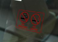 warning smoking vaping removable reusable logo