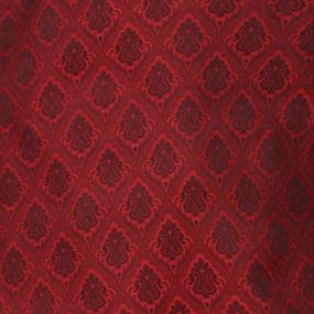 img 2 attached to Red Jacquard Silk Kurta Pajama Wedding Party Suit Dress Set With Paisley Print For Men By SKAVIJ (Size Small)