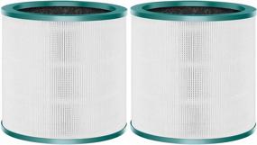 img 4 attached to 2 Pack 360° Combi HEPA And Activated Carbon Filter Replacement For Dyson Pure Cool Link Tower Purifier TP01, TP02, TP03, AM11 & BP01 - Compared To Part 968126-03