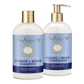 img 4 attached to SheaMoisture Hydrate Conditioner: Repair and Revitalize Damaged Hair