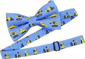 img 1 attached to OCIA Pre-Tied Bow Tie: Cute Patterns For Adults & Kids - Adjustable!