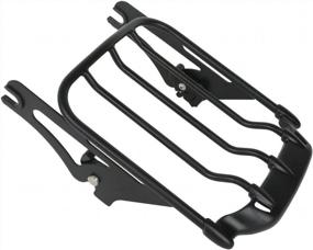 img 1 attached to Harley Touring Luggage Rack: XFMT Two Up Black Air Wing Style For Street Glide & Road Glide 2009-2022
