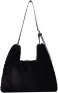 tendycoco crossbody shoulder fluffy handbag women's handbags & wallets - hobo bags logo