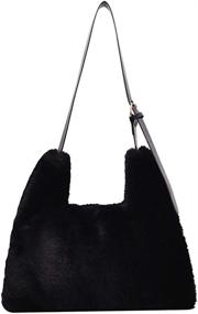 img 4 attached to TENDYCOCO Crossbody Shoulder Fluffy Handbag Women's Handbags & Wallets - Hobo Bags