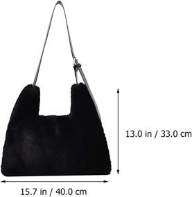 img 3 attached to TENDYCOCO Crossbody Shoulder Fluffy Handbag Women's Handbags & Wallets - Hobo Bags