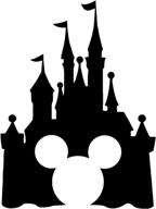 disney castle inspired vinyl sticker exterior accessories logo
