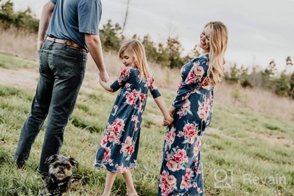 img 1 attached to Family Outfits: Casual Floral Maxi Long Dresses for Mommy and Me, Perfect for Summer Matching Sundress review by Donia Carey