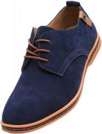 wuiwuiyu mens lace-up suede wedding business casual dress oxfords shoes logo