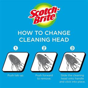 img 1 attached to 🧼 Reusable Handle Non-Scratch Bathroom Scrubber by Scotch-Brite