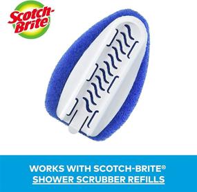 img 2 attached to 🧼 Reusable Handle Non-Scratch Bathroom Scrubber by Scotch-Brite