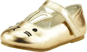 img 4 attached to Doll Maker Bunny Face Flat FBA173085A 8 Girls' Shoes : Flats