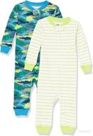 optimized search: multipack unisex snug-fit cotton footless sleeper pajamas for babies and toddlers by amazon essentials logo