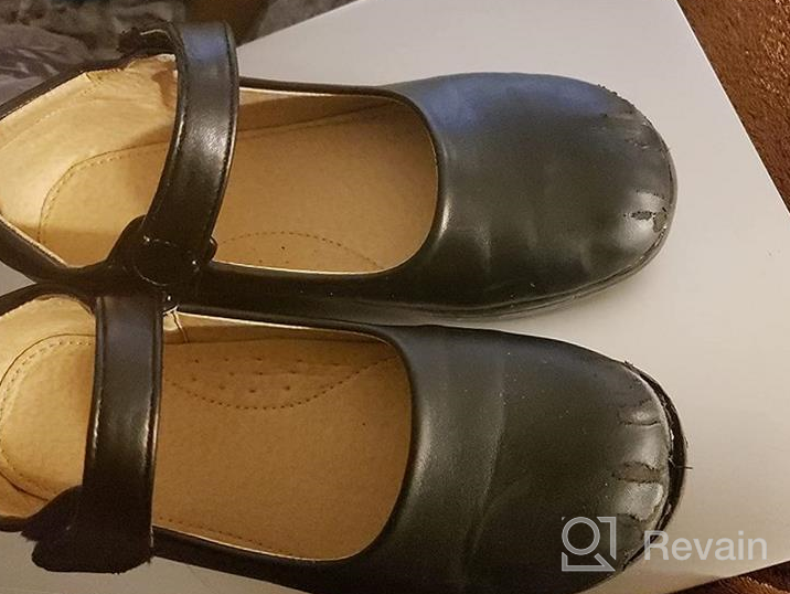 img 1 attached to 👞 Funnyko Girls' School Uniform Mary Janes Shoes for Party, Shows & Dress Flats review by Sean House